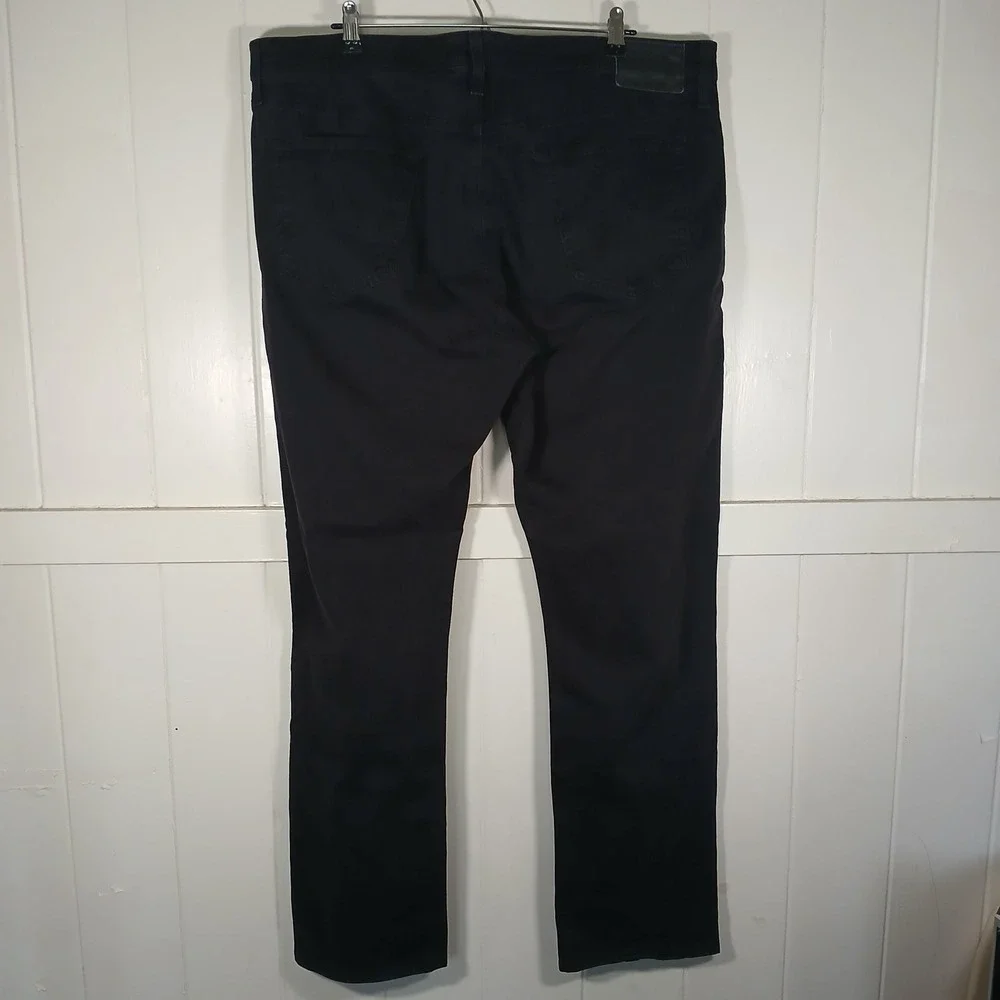 AG Adriano Goldschmied The Everett Pants Mens 40x32 Navy Black Slim Straight